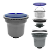 185 Semi-Steel Tall Cup Kitchen Sink Drainer Without Overflow