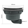 185 Horizontal Drain Tall Cup Kitchen Sink Drainer With Stainless Steel Cover
