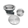 185 Horizontal Drain Tall Cup Kitchen Sink Drainer With Stainless Steel Cover
