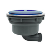 185 Horizontal Drain Tall Cup Kitchen Sink Drainer With Blue Plastic Cover