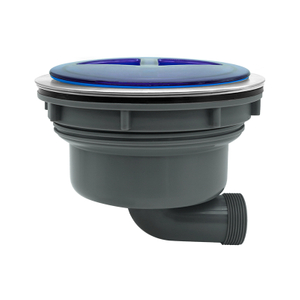 185 Horizontal Drain Tall Cup Kitchen Sink Drainer With Blue Plastic Cover