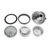 185 Horizontal Drain Tall Cup Kitchen Sink Drainer With Grey Plastic Cover