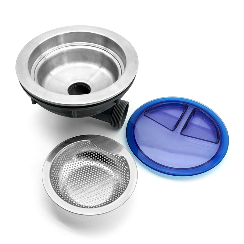 185 Horizontal Drain Short Cup Kitchen Sink Drainer With Plastic Cover