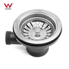 15-114-50 Silver Tall Cup Kitchen Sink Drainer With Overflow