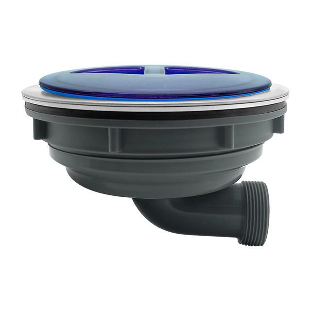 185 Horizontal Drain Short Cup Kitchen Sink Drainer With Plastic Cover