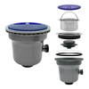 185 Semi-Steel Tall Cup Kitchen Sink Drainer With Overflow