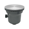 185 Full Steel Tall Cup Kitchen Sink Drainer With Flat Cover & Overflow