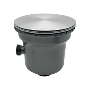185 Full Steel Tall Cup Kitchen Sink Drainer With Flat Cover & Overflow