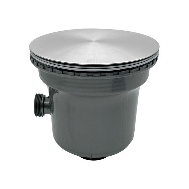 185 Full Steel Tall Cup Kitchen Sink Drainer With Flat Cover & Overflow