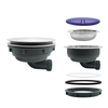 185 Horizontal Drain Short Cup Kitchen Sink Drainer With Plastic Cover