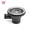 15-114-50 Silver Tall Cup Kitchen Sink Drainer With Overflow